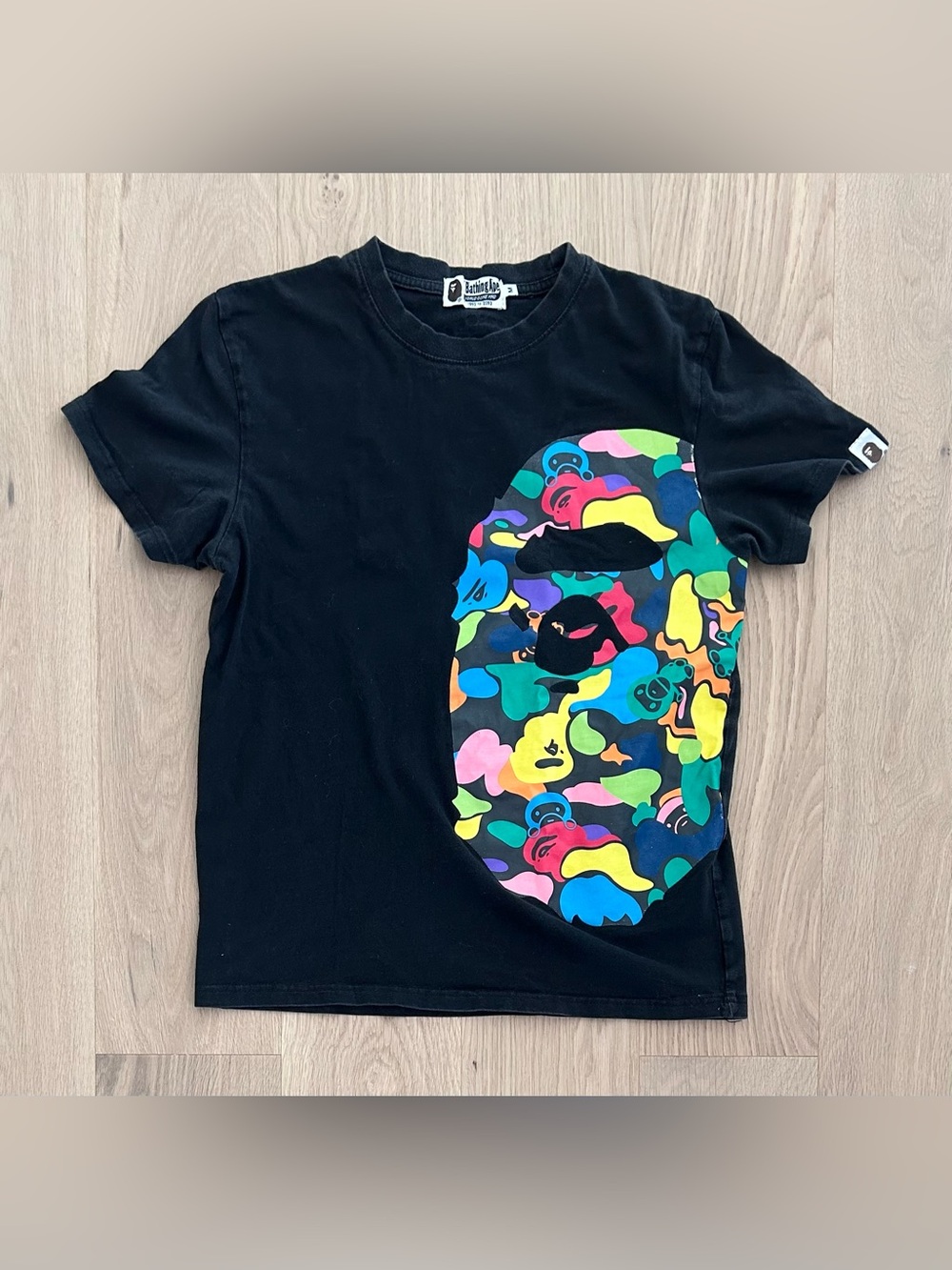 Authentic BAPE Milo ABC Multi Side Big Ape Head Tee - Youth Medium